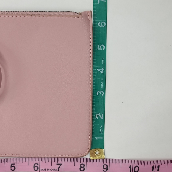 Blush Pink Clutch Bag Wristlet - Picture 11 of 11